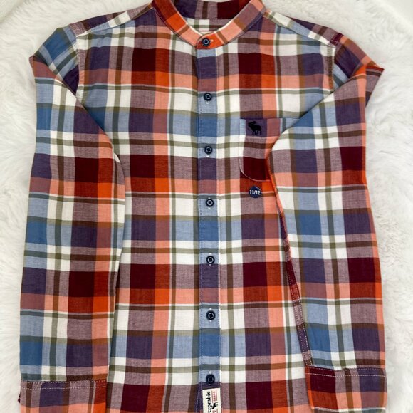 ABERCROMBIE KIDS BOYS LONG-SLEEVE BUTTON-DOWN SHIRT - Picture 4 of 9